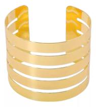 L03-L1972-Pulseira Bijuteria Largo Bracelete Vazado Encaixe M1302 L03-L1972-Pulseira Bijuteria Largo Bracelete Vazado Encaixe M1302