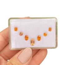 L0308 3,70ct 7ø - Topázio imperial + Safira L0308 3,70ct 7ø - Topázio imperial + Safira