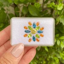 L0315 8,19ct 17ø - Safira + Peridoto +