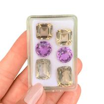 L0413 44,75ct 6ø - Quartzo Fumê + Ametista