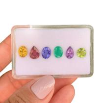 L0417 7,82ct 6ø - Tanzanita + Esmeralda +