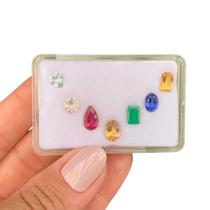 L0422 6,37ct 7ø - Tanzanita + Esmeralda + L0422 6,37ct 7ø - Tanzanita + Esmeralda +