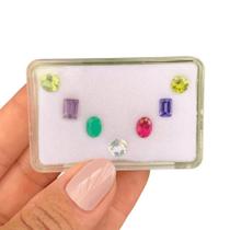 L0425 5,92ct 7ø - Turmalina Verde + Ametista +