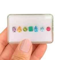 L0427 5,13ct 7ø - Rubelita + Água Marinha + L0427 5,13ct 7ø - Rubelita + Água Marinha +