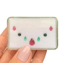 L0429 1,95ct 7ø - Rubelita + Esmeralda + L0429 1,95ct 7ø - Rubelita + Esmeralda +