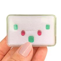 L0442 3,14ct 5ø - Esmeralda + Rubelita L0442 3,14ct 5ø - Esmeralda + Rubelita