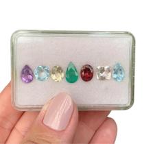 L0465 7,91ct 7ø - Morganita + Esmeralda + L0465 7,91ct 7ø - Morganita + Esmeralda +