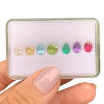 L0468 4,31ct 7ø - Água Marinha + Esmeralda + L0468 4,31ct 7ø - Água Marinha + Esmeralda +