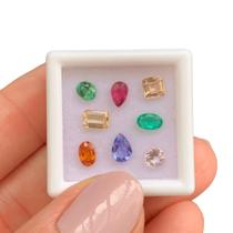 L0474 2,45ct 8ø - Topázio Imperial + Tanzanita +