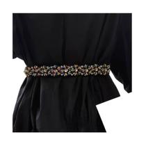 L0704-Cinto Fino Para Vestido Brilho Cintura Fina Elegante 487j