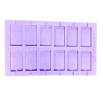 L11 Molde de silicone pirulito retângulo para decorar