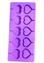 L13 Molde de silicone pirulito chocalho coração petit para decorar