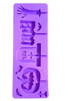 L15 Molde de silicone pirulito halloween para decorar