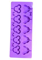 L16 Molde de silicone pirulito chocalho ratinho petit para decorar L16 Molde de silicone pirulito chocalho ratinho petit para decorar