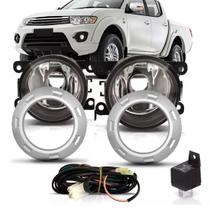 L200 Triton 2006 07 08 09 2010 Kit Farol Milha Neblina Aux