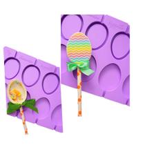 L23 Molde de silicone pirulito ovo chocalho páscoa para decorar L23 Molde de silicone pirulito ovo chocalho páscoa para decorar