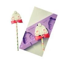 L25 Molde de silicone pirulito bumbum coelho páscoa para decorar