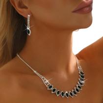 L2902-Conjunto Feminino Colar e Brinco Vermelho Zirconia Sarss Festa Formatura Madrinha Noiva Minimalista Presente L2902-Conjunto Feminino Colar e Brinco Vermelho Zirconia Sarss Festa Formatura Madrinha Noiva Minimalista Presente