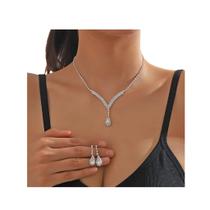 L3233-Colar Bijuteria Festa Luxo Brinco Conjunto Casamento J467 L3233-Colar Bijuteria Festa Luxo Brinco Conjunto Casamento J467