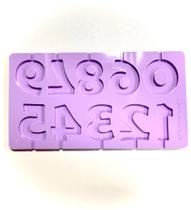 L33 Molde de silicone pirulito números para decorar L33 Molde de silicone pirulito números para decorar