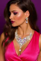 L3510-Conjunto Feminino Colar e Brinco Zirconia Gota Marquise Furta Cor Festa Noiva Réveillon Formatura Madrinha L3510-Conjunto Feminino Colar e Brinco Zirconia Gota Marquise Furta Cor Festa Noiva Réveillon Formatura Madrinha