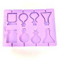 L42 Molde de silicone pirulito poção potes frascos para decorar