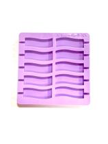 L47 Molde de silicone pirulito retangular ondulado para decorar