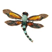 L5702-Broche Feminino Personalizados Presente Coleção Para Roupa Vestido Terno Festa Cravejado Libélula Inseto