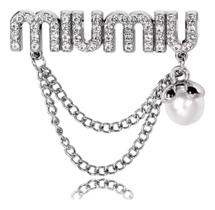 L7501-Broche Bijuteria Luxo Miu Miu Corrente Pérola Pedraria A2497 L7501-Broche Bijuteria Luxo Miu Miu Corrente Pérola Pedraria A2497
