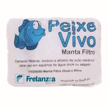 Lã Acrílica Peixe Vivo 50x25 Filtro Aquário Lã Acrílica Peixe Vivo 50x25 Filtro Aquário