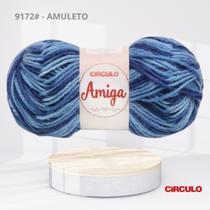 Lã Amiga Mesclada Círculo 100g 133m Fio Grosso 100% Acrílico para Crochê e Tricô Cor:9172 - AMULETO Lã Amiga Mesclada Círculo 100g 133m Fio Grosso 100% Acrílico para Crochê e Tricô Cor:9172 - AMULETO