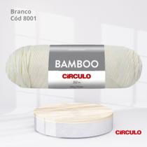 Lã bamboo Cor Branco 8001