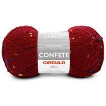 Lã Confete Círculo 100g - Cor 3674 - Cancan