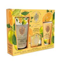 La florentina kit big ritual boboli citru creme para mao 75 ml sabao em barra 106 gr gel banho 200 ml un
