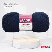 Lã Magic de 100g 230m cor Azul Marinho 640