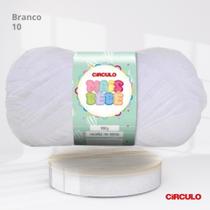 Lã Mais Bebê Círculo 100g Cor Branca 10