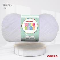 Lã Mais Bebê Círculo 100g Cor Branca 10