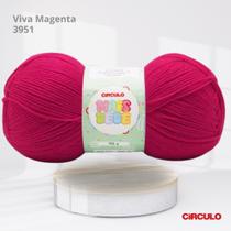 Lã Mais Bebê - Cor Viva Magenta 3951 - 100g