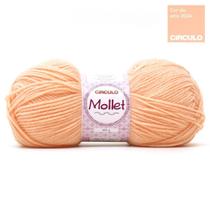 Lã Mollet 100g - 4224 A Cor Do Ano Peach Fuzz