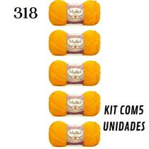 Lã Mollet 100g Pacote com 5 Unidades - Circulo Lã Mollet 100g Pacote com 5 Unidades - Circulo