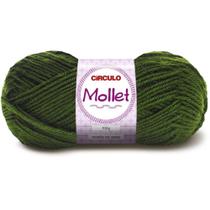Lã Mollet 200m 100g Militar Verde Amazônia 0447 Círculo - Circulo