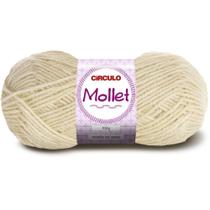 Lã Mollet 200m 100g Off White Bege 8176 Círculo - Circulo