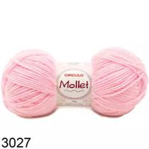 Lã Mollet 200mts 100gms Kit 2 Unidades.