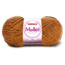 Lã Mollet Círculo 100g - Cor 7447 Avelã Lã Mollet Círculo 100g - Cor 7447 Avelã