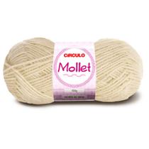 Lã Mollet Círculo 100g - Cor 8176 Off White Lã Mollet Círculo 100g - Cor 8176 Off White
