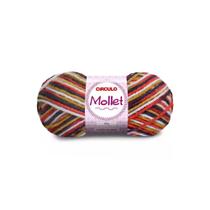 Lã Mollet Círculo 100gr C/200 Metros - Multicor