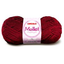 Lã Mollet Círculo 40g com 5 unidades - Cor 115 Rubi