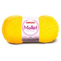 Lã Mollet Círculo 40g com 5 unidades - Cor 1245 Canário