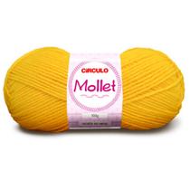 Lã Mollet Círculo 40g com 5 unidades - Cor 1289 Solar Lã Mollet Círculo 40g com 5 unidades - Cor 1289 Solar