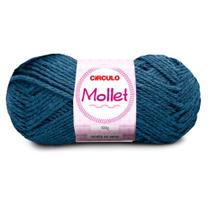 Lã Mollet Círculo 40g com 5 unidades - Cor 2423 Fibra Negra Lã Mollet Círculo 40g com 5 unidades - Cor 2423 Fibra Negra